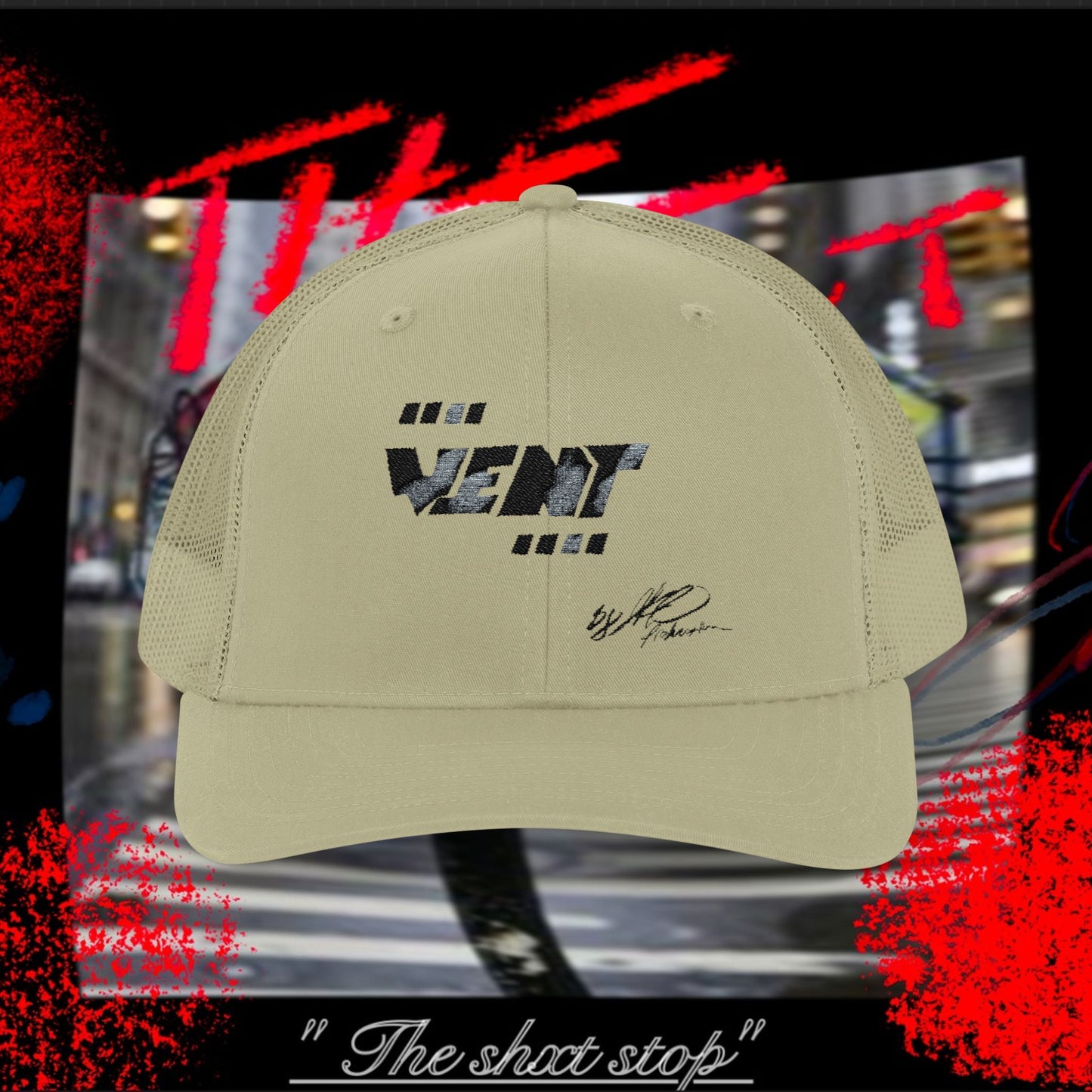 Industrial Street 'Vent' Digital Camo Snapback Trucker Cap