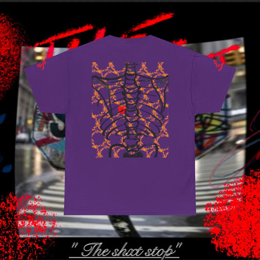 Lonely Lover Tee — Retro Broken Heart Flame Graphic T-Shirt