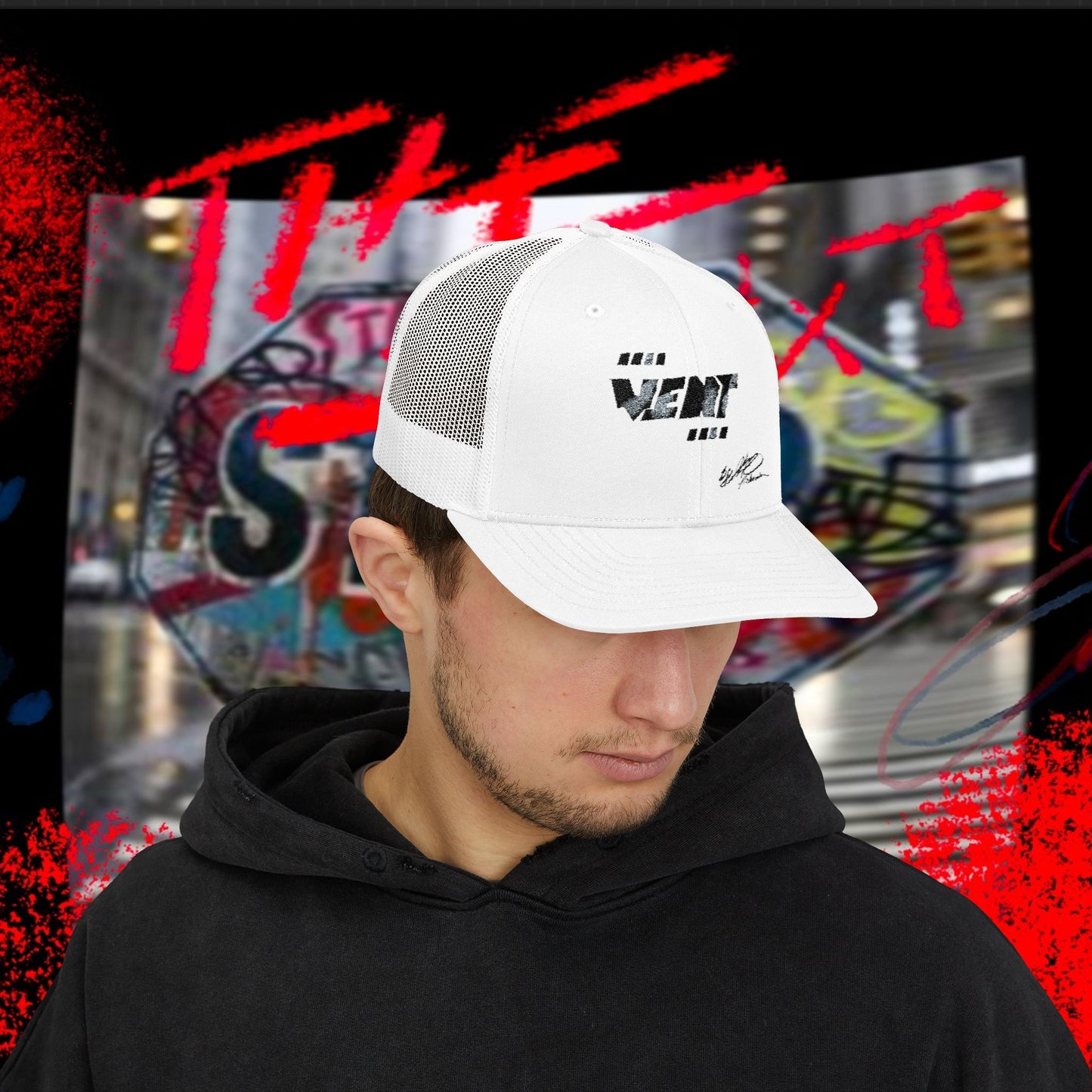 Industrial Street 'Vent' Digital Camo Snapback Trucker Cap