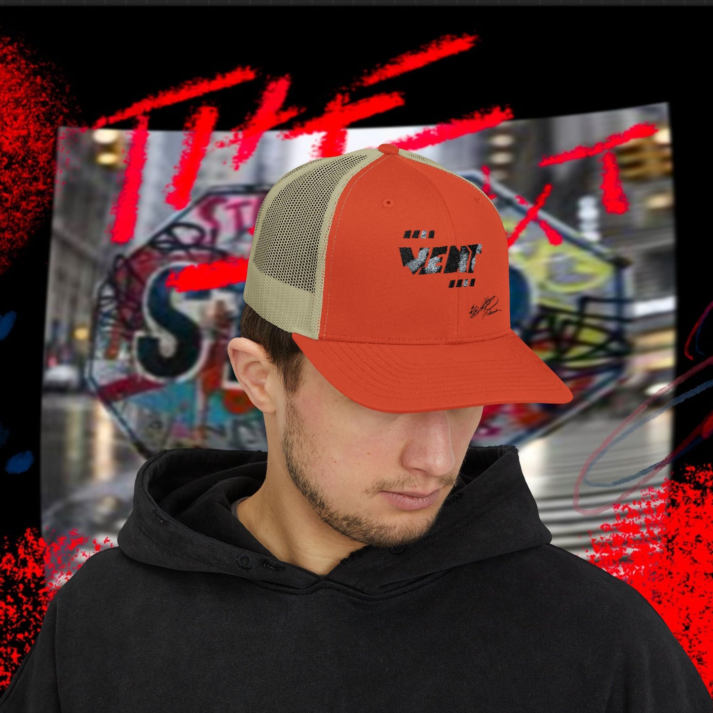 Industrial Street 'Vent' Digital Camo Snapback Trucker Cap