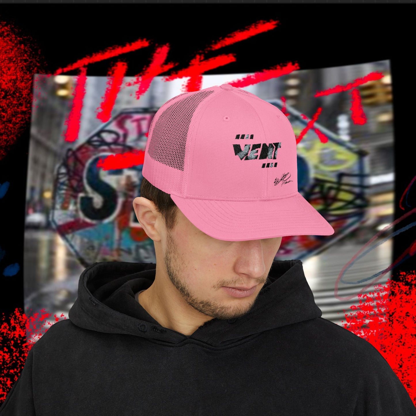 Industrial Street 'Vent' Digital Camo Snapback Trucker Cap