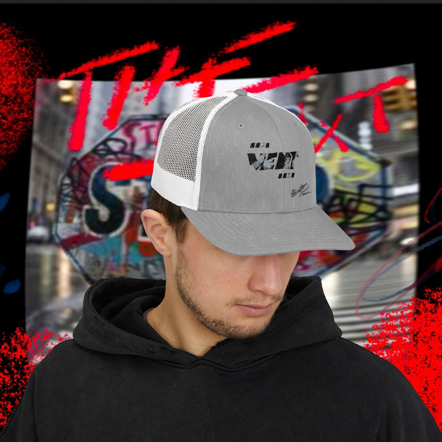 Industrial Street 'Vent' Digital Camo Snapback Trucker Cap