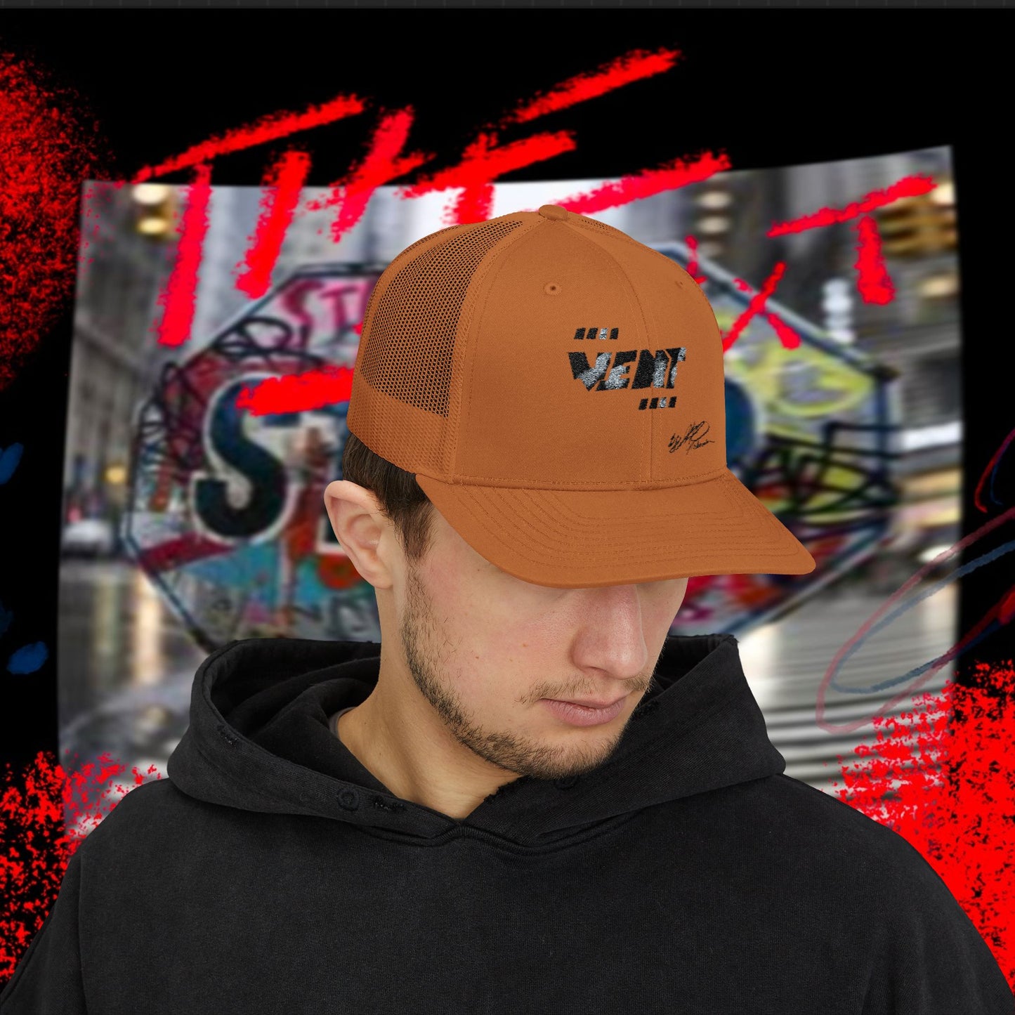 Industrial Street 'Vent' Digital Camo Snapback Trucker Cap