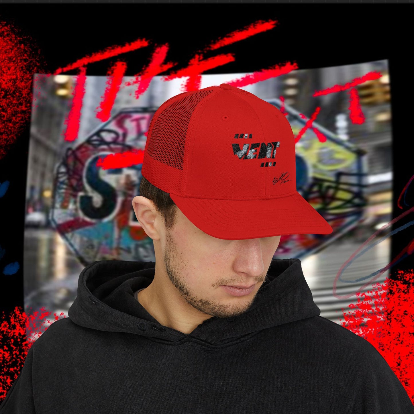 Industrial Street 'Vent' Digital Camo Snapback Trucker Cap